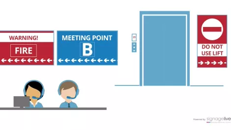 Signagelive emergency messgaging