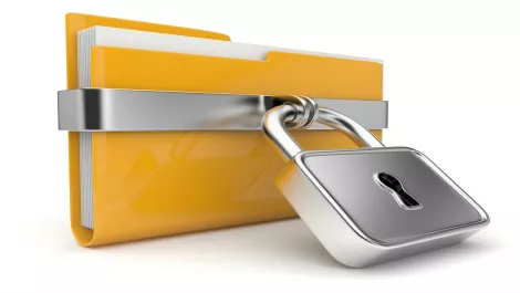 File padlock
