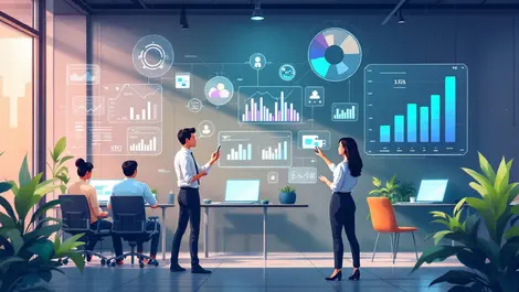 Modern office thailand thai professionals digital marketing analytics technology ai integration