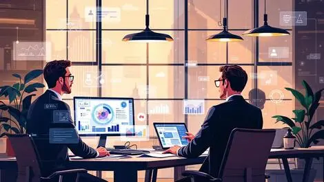 Modern london law firm office professional lawyers collaborating ai automation