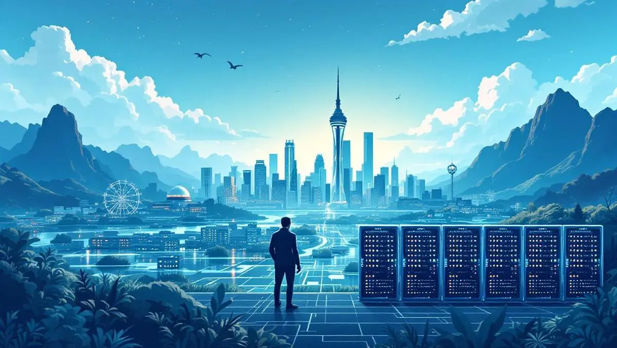 Data centers ai hardware server racks processors australia new zealand landscape