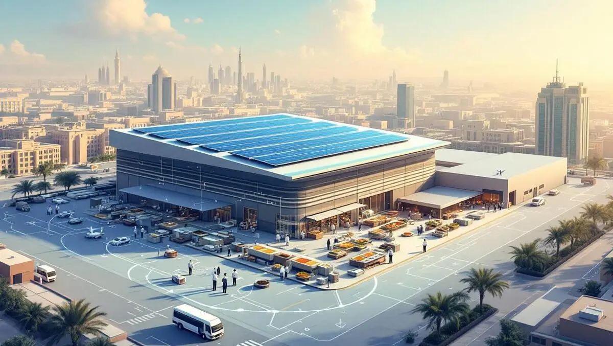 Middle east airline meal catering facility chefs digital data solar panels