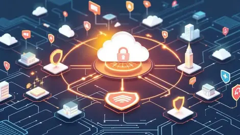 Secure data network interconnected buildings cloud shields enterprise security