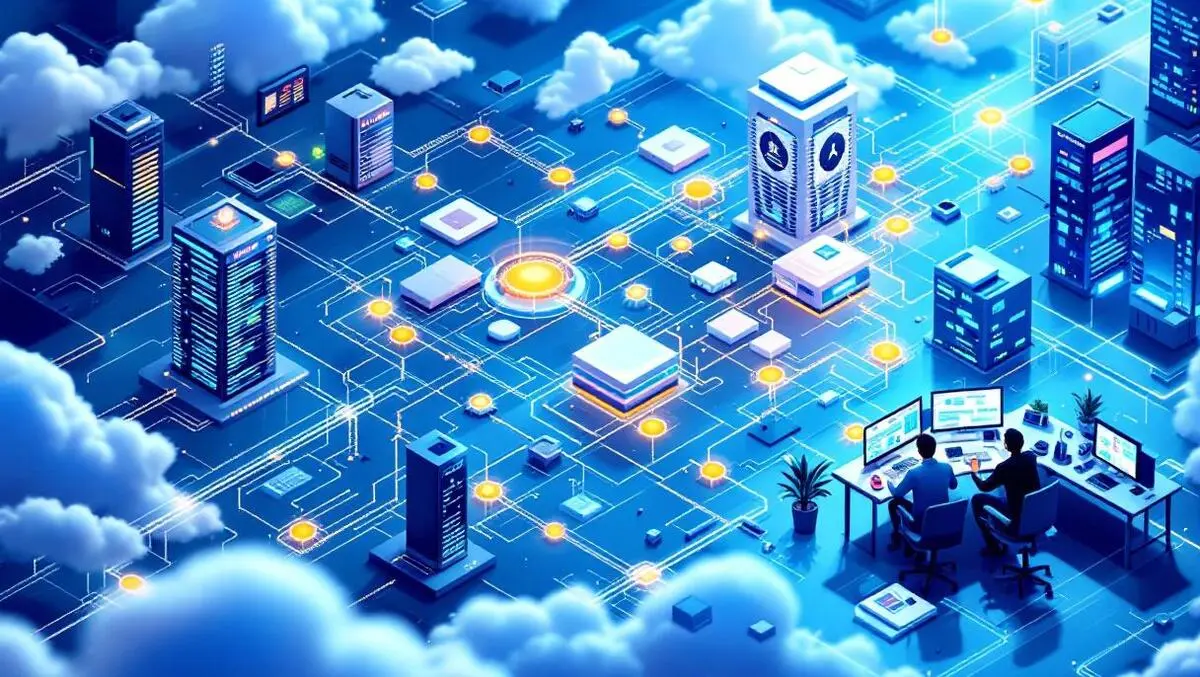 Cinematic isometric soc global enterprise network cybersecurity