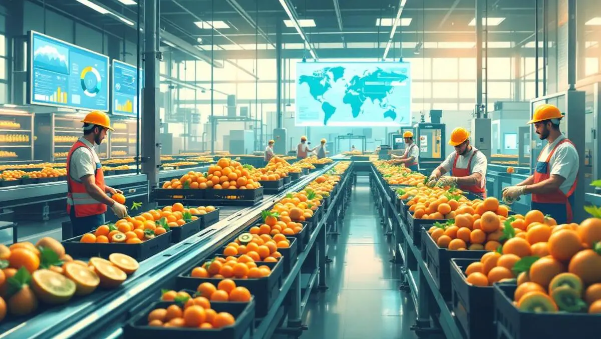 Kiwifruit packing nz workers conveyors digital dashboards qc cloud