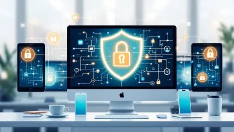 Modern office multi device unified browser desktop network security