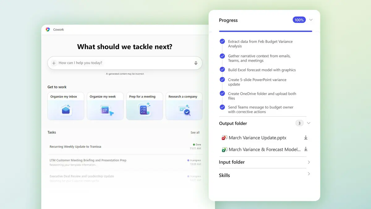 Microsoft launches Copilot Cowork for task execution