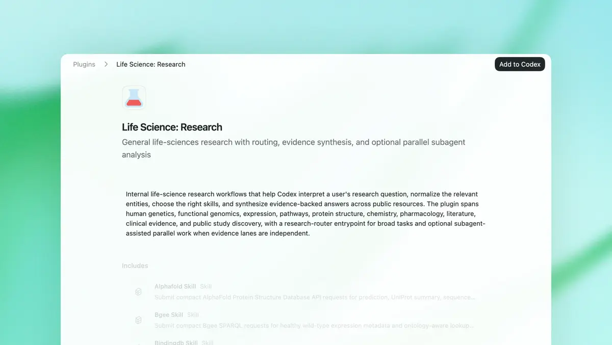 OpenAI launches GPT-Rosalind for life sciences research